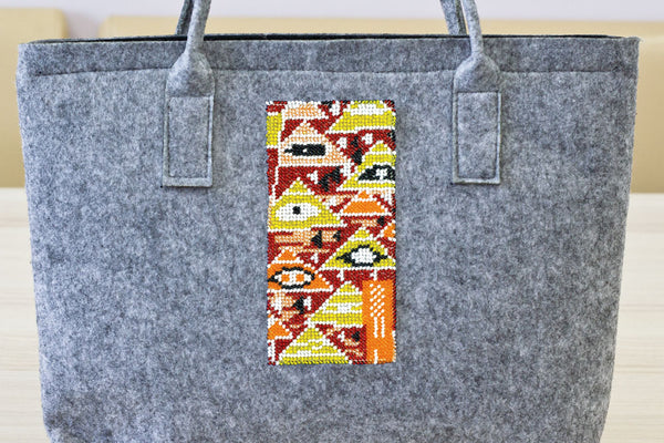 Bead embroidery patch kit