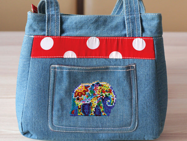 Bead embroidery patch kit