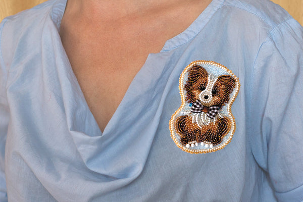 Bead embroidery patch kit