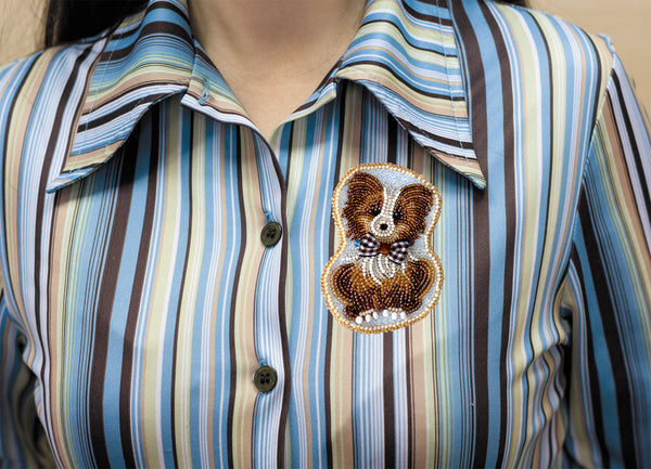 Bead embroidery patch kit