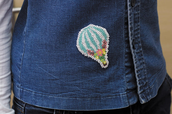 Bead embroidery patch kit