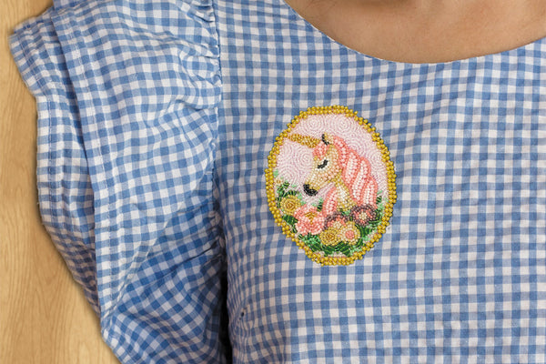 Bead embroidery patch kit