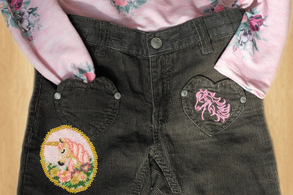 Bead embroidery patch kit