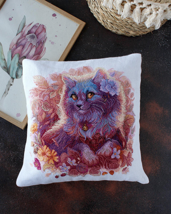 DIY Cross Stitch Pillow Kit