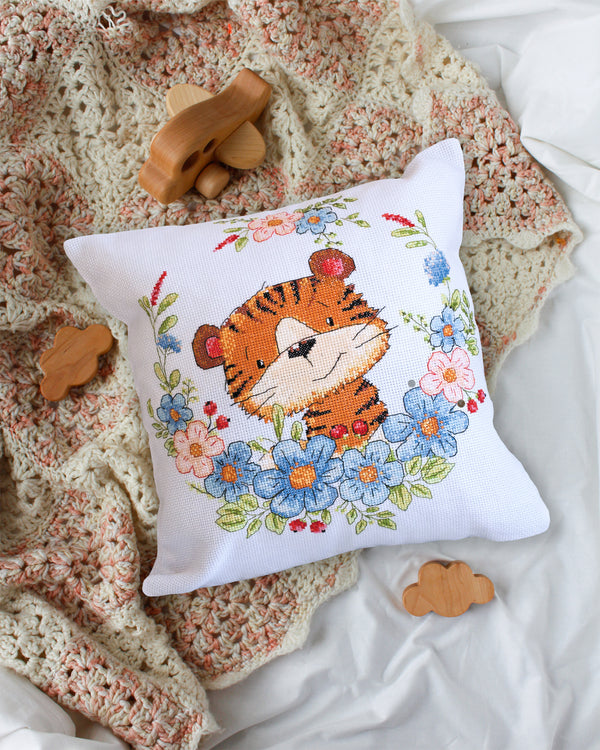 DIY Cross Stitch Pillow Kit