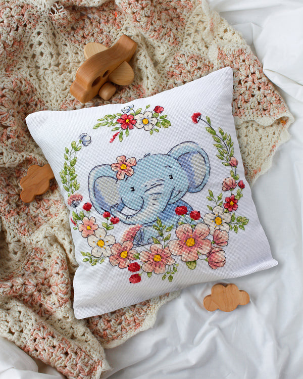 DIY Cross Stitch Pillow Kit