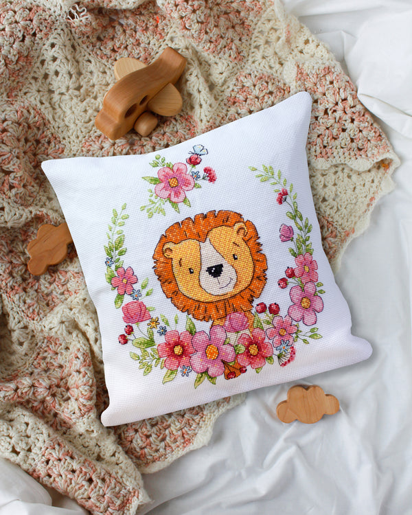 DIY Cross Stitch Pillow Kit