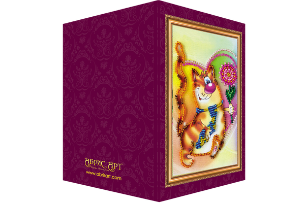 DIY Bead embroidery postcard kit