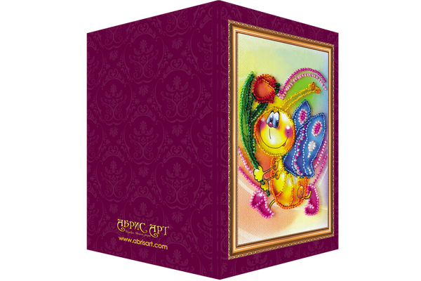 DIY Bead embroidery postcard kit