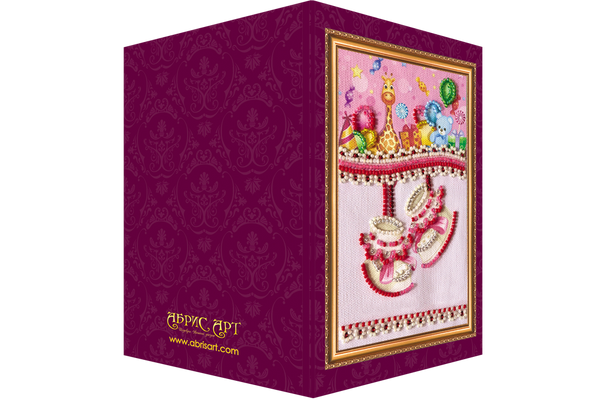 DIY Bead embroidery postcard kit