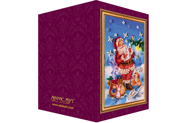 DIY Bead embroidery postcard kit