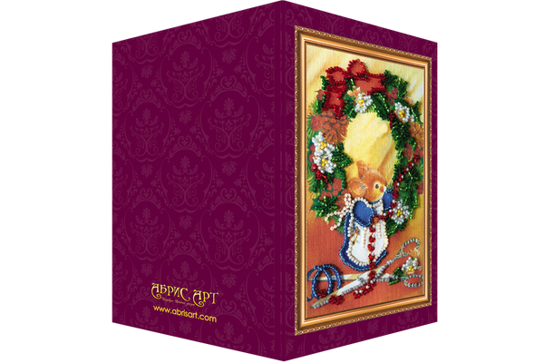 DIY Bead embroidery postcard kit