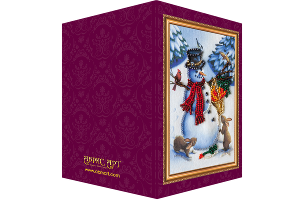 DIY Bead embroidery postcard kit