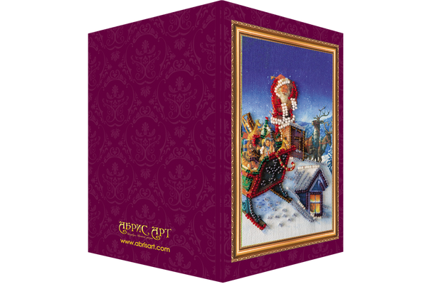 DIY Bead embroidery postcard kit