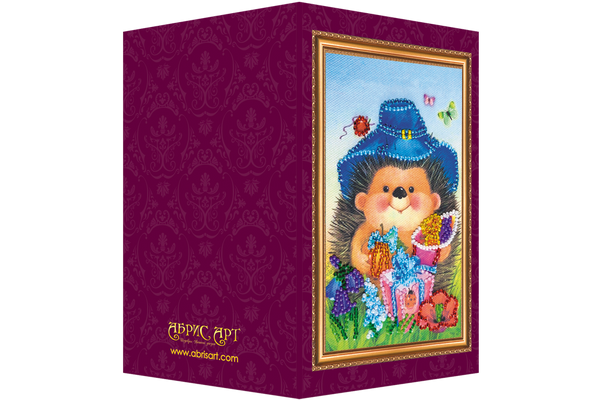 DIY Bead embroidery postcard kit