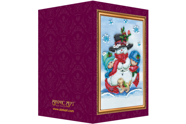 DIY Bead embroidery postcard kit