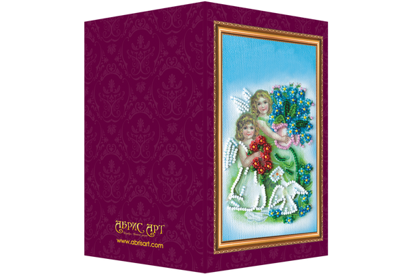 DIY Bead embroidery postcard kit