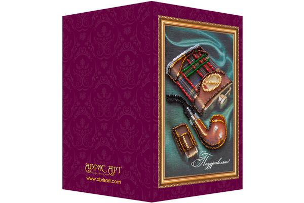 DIY Bead embroidery postcard kit