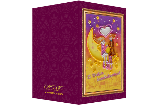 DIY Bead embroidery postcard kit