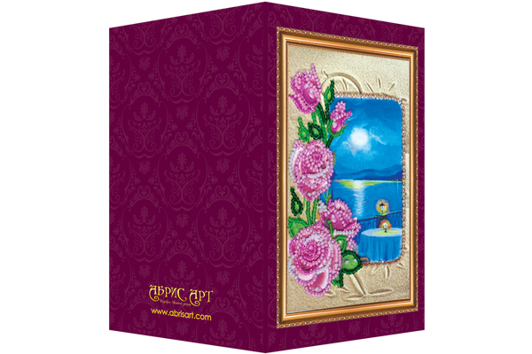 DIY Bead embroidery postcard kit