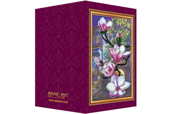 DIY Bead embroidery postcard kit