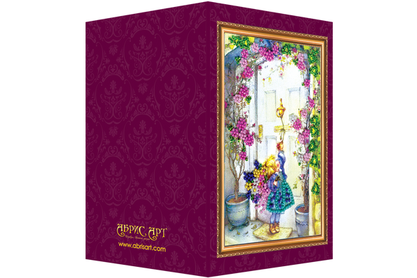 DIY Bead embroidery postcard kit