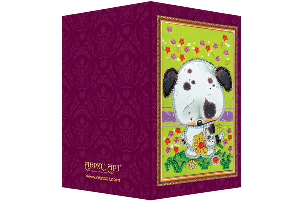 DIY Bead embroidery postcard kit