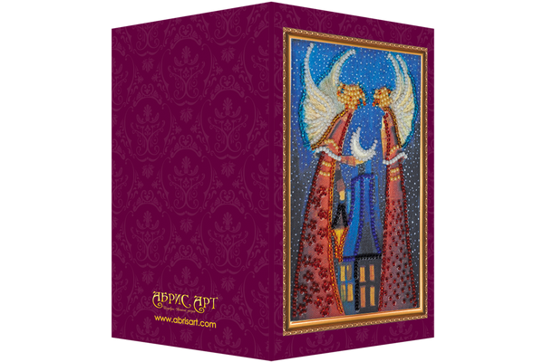 DIY Bead embroidery postcard kit