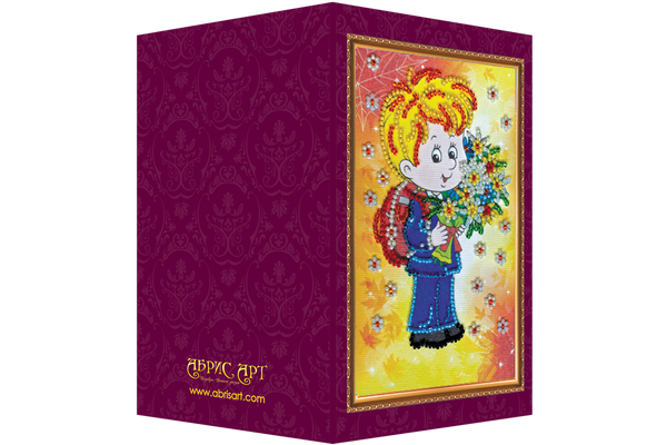 DIY Bead embroidery postcard kit