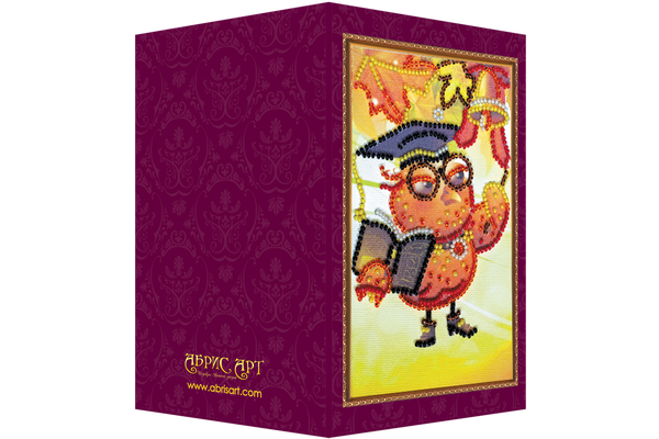 DIY Bead embroidery postcard kit