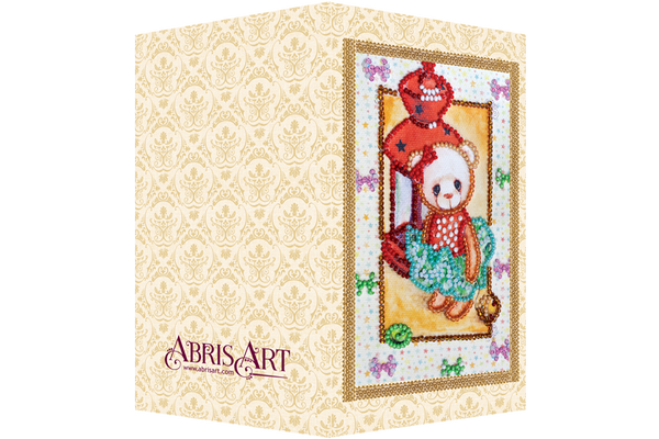 DIY Bead embroidery postcard kit