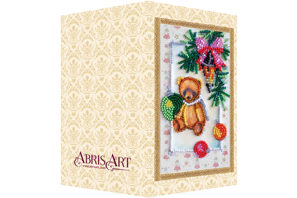 DIY Bead embroidery postcard kit