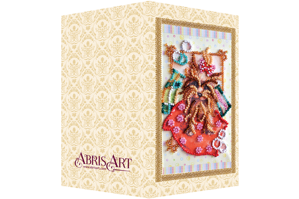 DIY Bead embroidery postcard kit