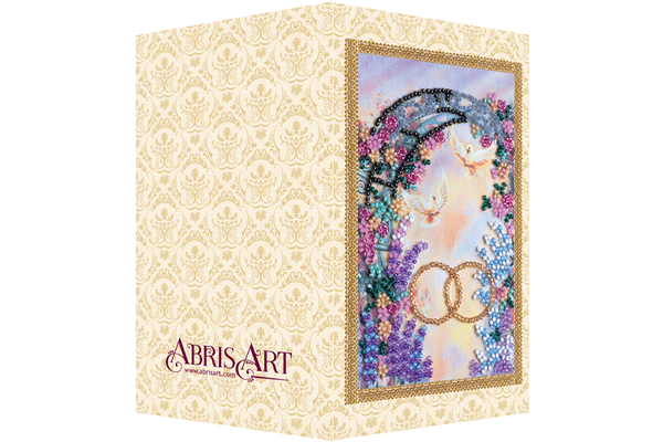 DIY Bead embroidery postcard kit