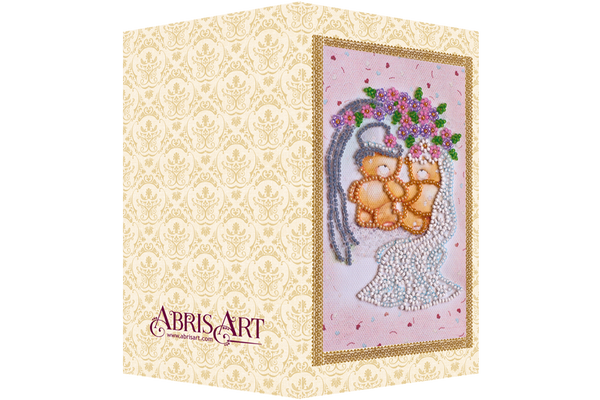 DIY Bead embroidery postcard kit