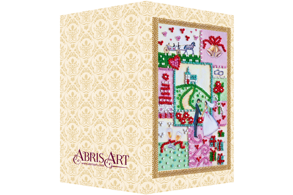 DIY Bead embroidery postcard kit