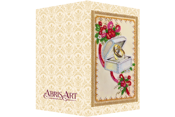 DIY Bead embroidery postcard kit