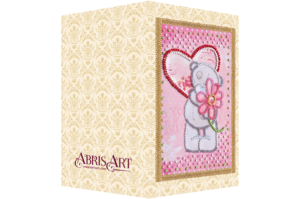 DIY Bead embroidery postcard kit