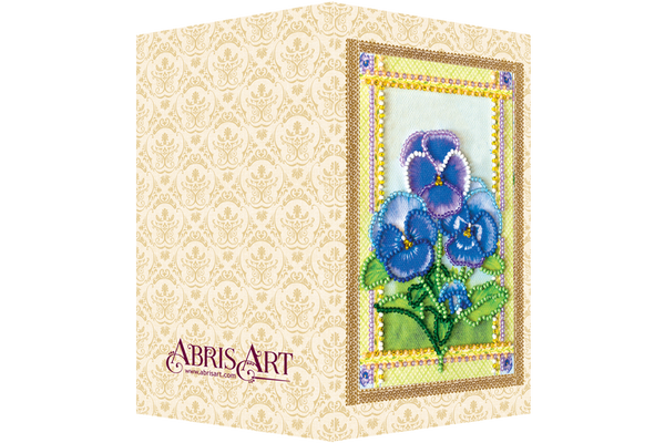 DIY Bead embroidery postcard kit