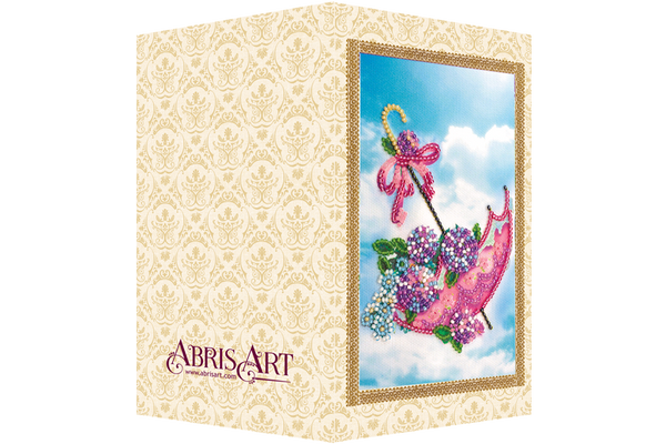 DIY Bead embroidery postcard kit