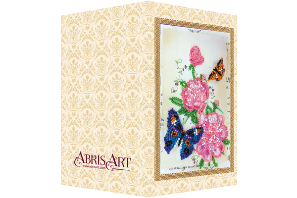 DIY Bead embroidery postcard kit