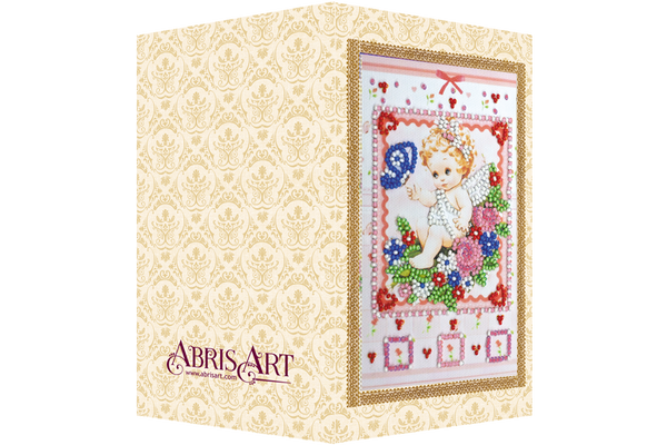 DIY Bead embroidery postcard kit