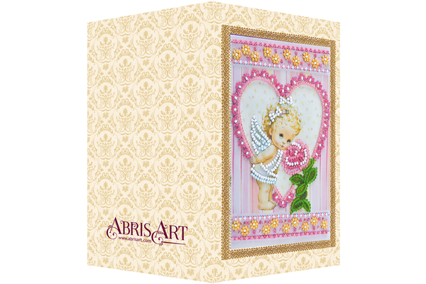 DIY Bead embroidery postcard kit