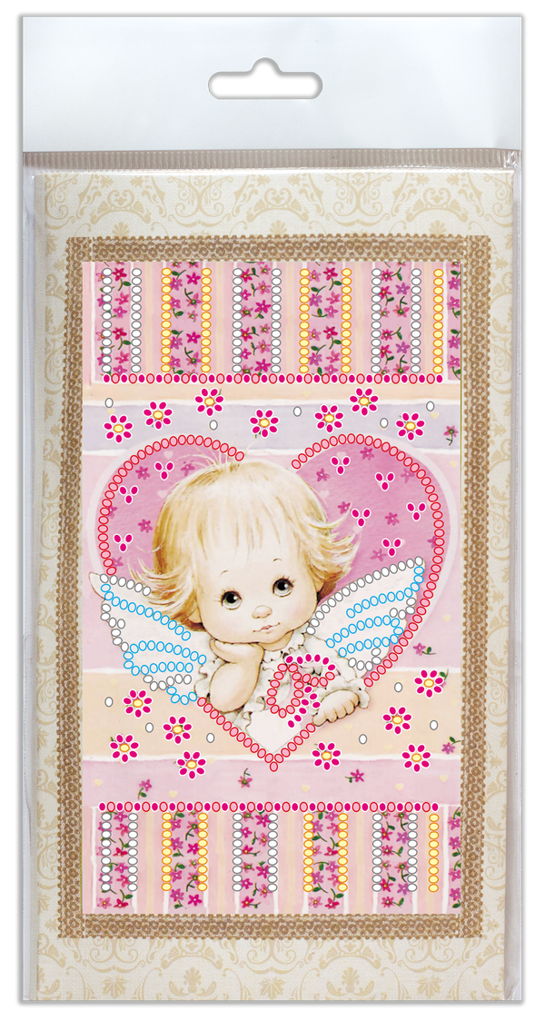 DIY Bead embroidery postcard kit