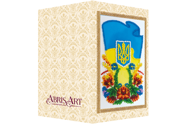 DIY Bead embroidery postcard kit