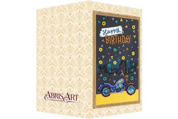 DIY Bead embroidery postcard kit