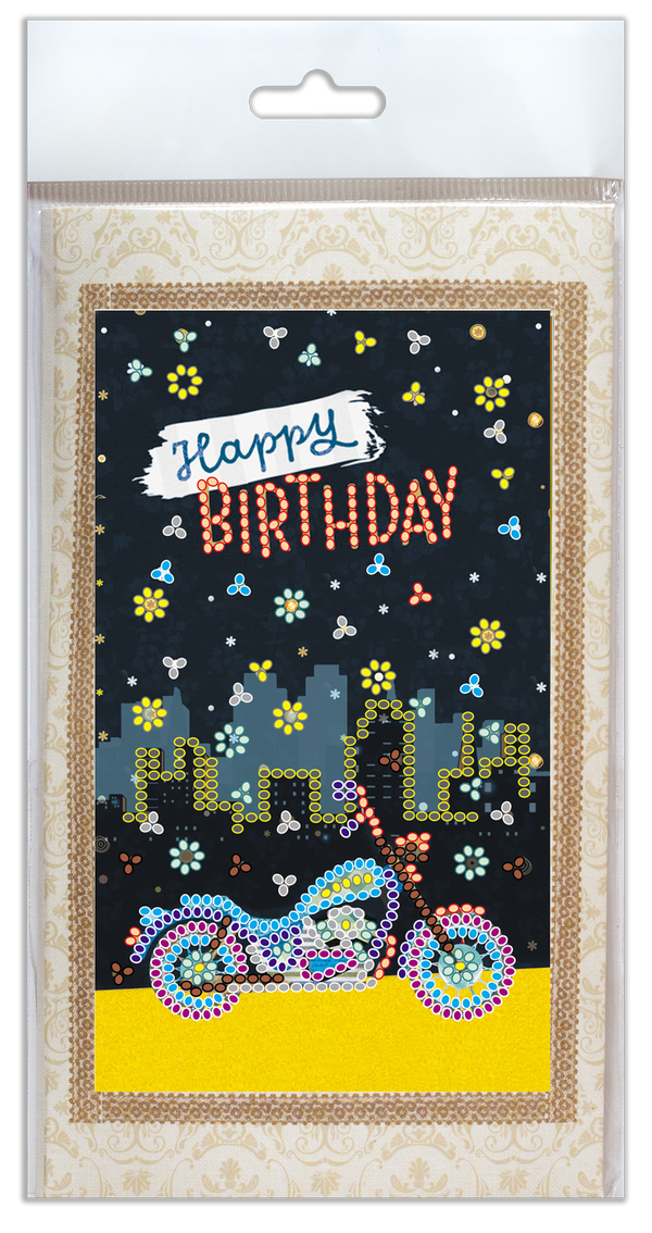DIY Bead embroidery postcard kit