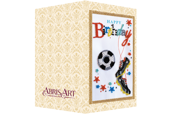 DIY Bead embroidery postcard kit