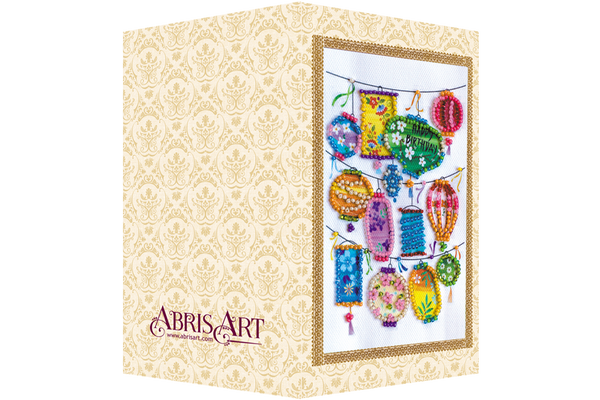 DIY Bead embroidery postcard kit