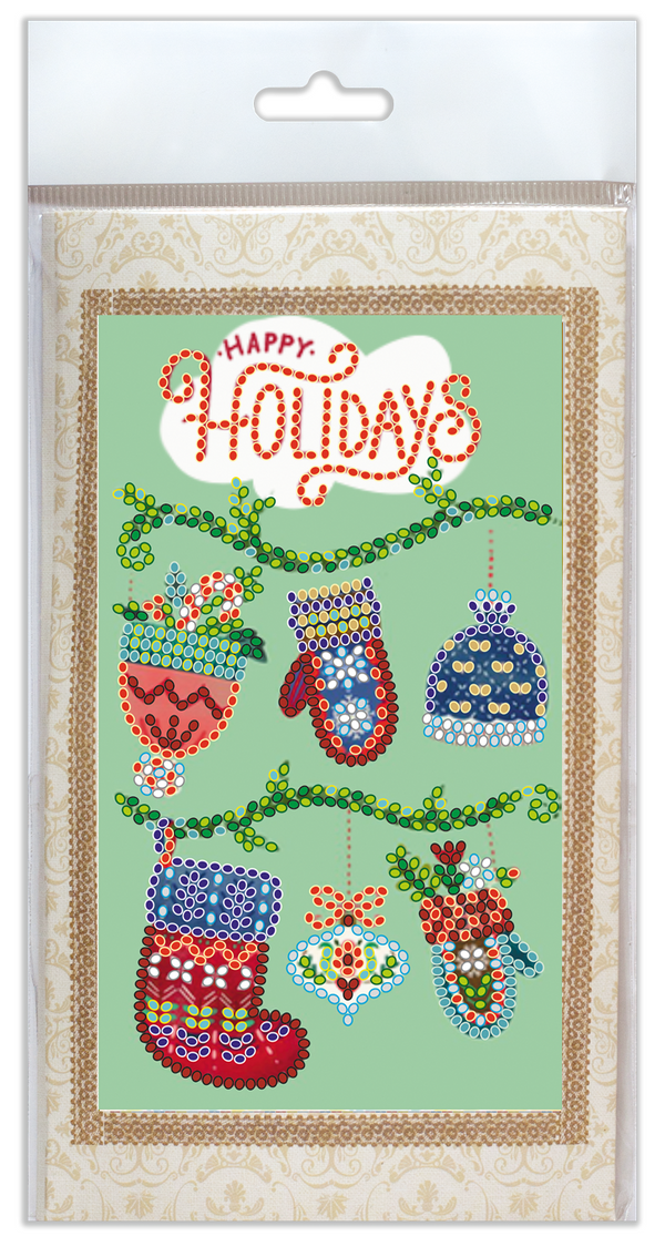 DIY Bead embroidery postcard kit
